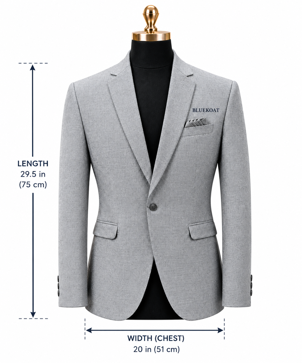 BLUEKOAT Premium Grey Textured coat