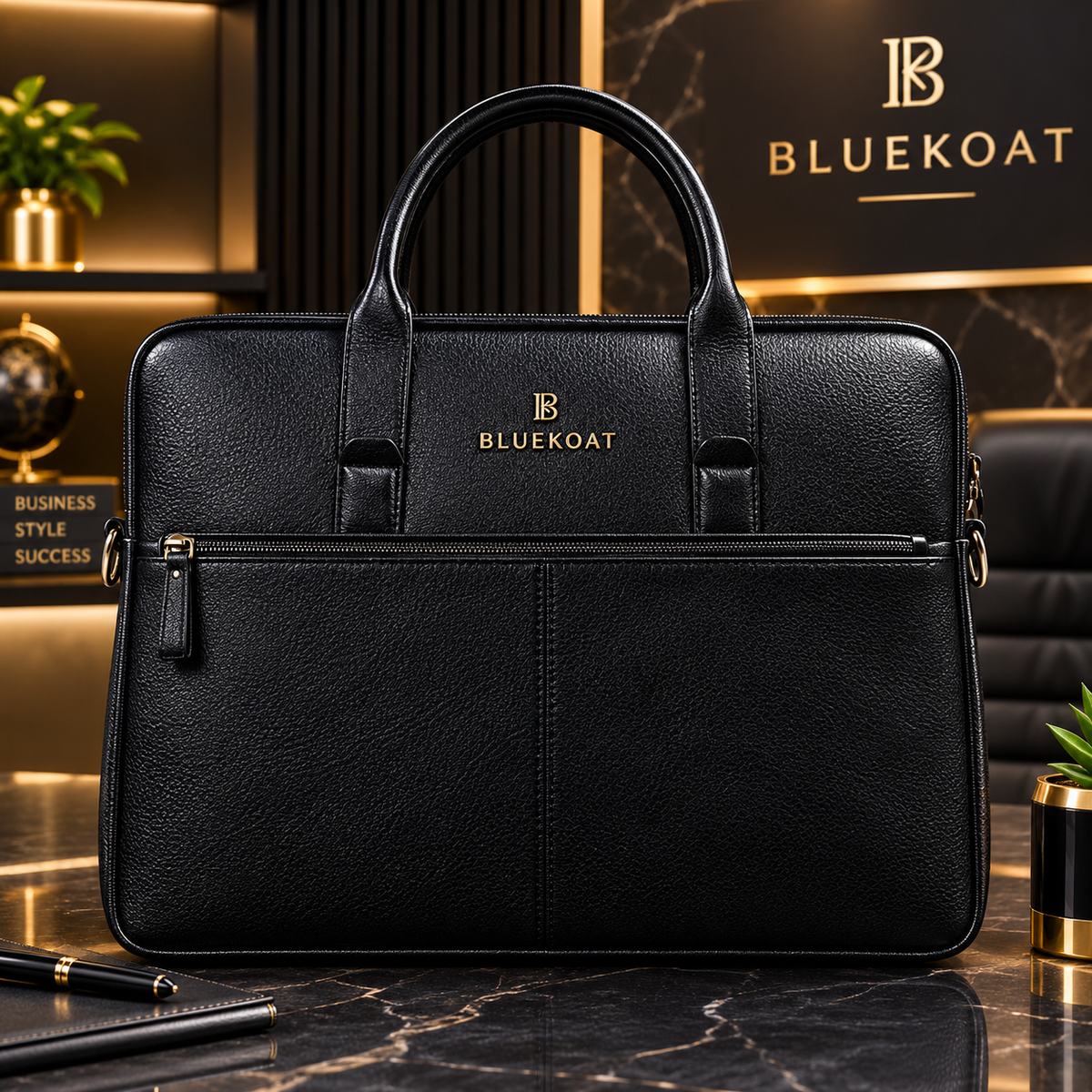BLUEKOAT Premium Luxury Leather Office Bag