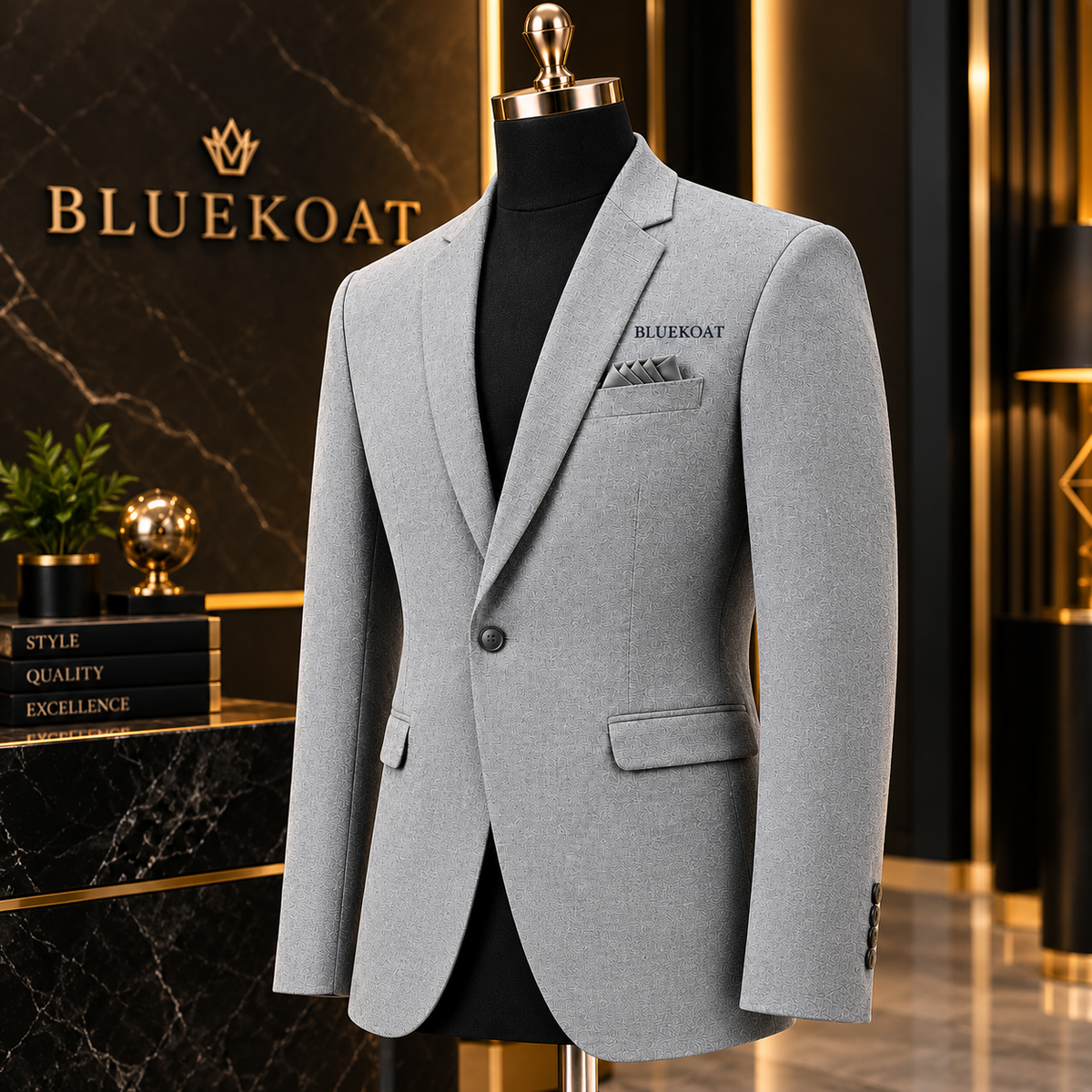 BLUEKOAT Premium Grey Textured coat